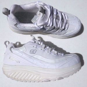 skechers white shape ups 7.5 great condition s7